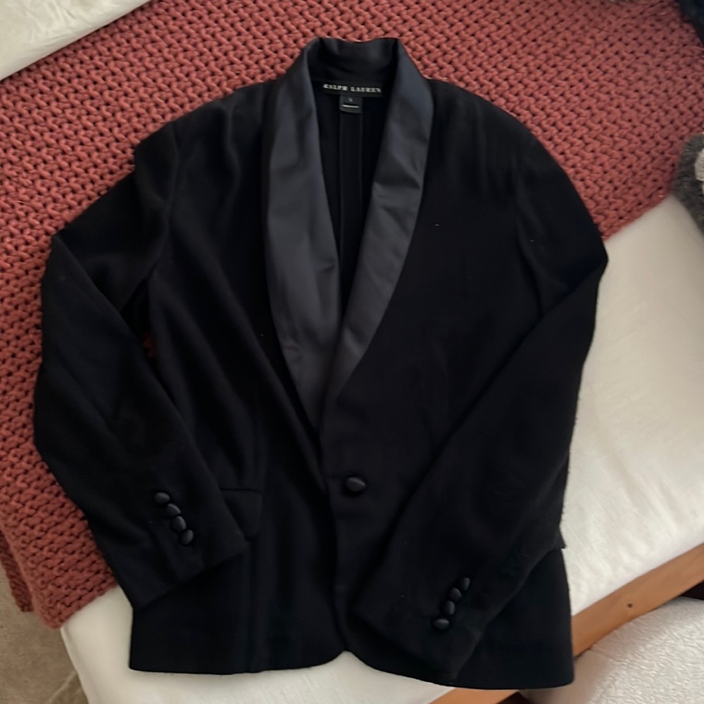 Ralph Lauren cashmere blazer with silk details
